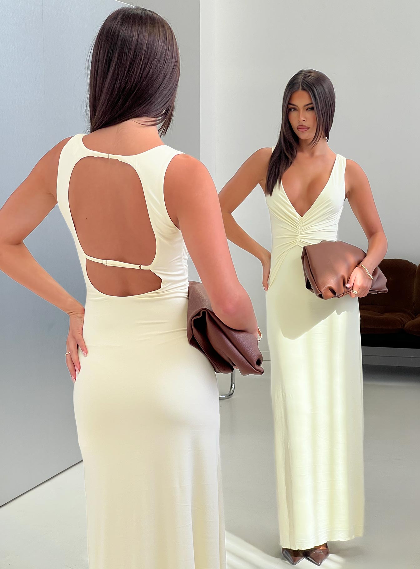 Frederica-Plunge-Maxi-Dress-Butter-Yellow