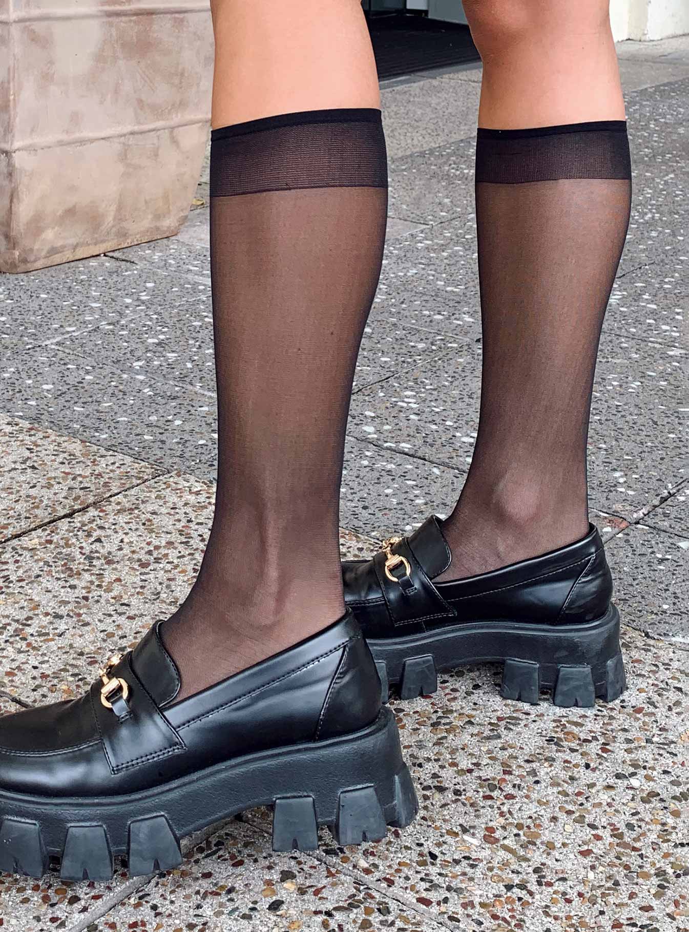 Mcclair-Knee-High-Stocking-Socks-Black
