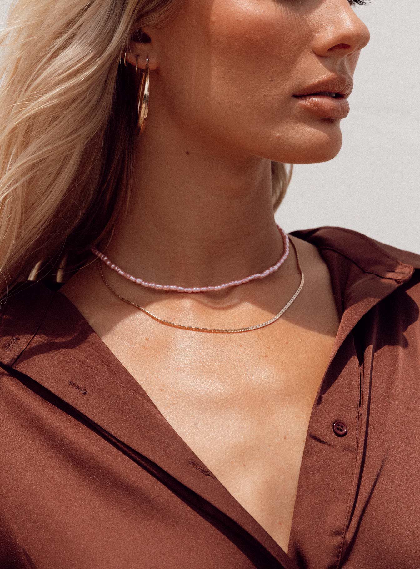 Recycled-Metal-In-The-Zone-Necklace-Set-Pink
